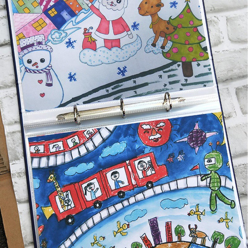 12寸(A4)插页式相册本幼儿园小学生装奖状 三维工匠 动物森林—小12寸(A4)40张内页—放80张