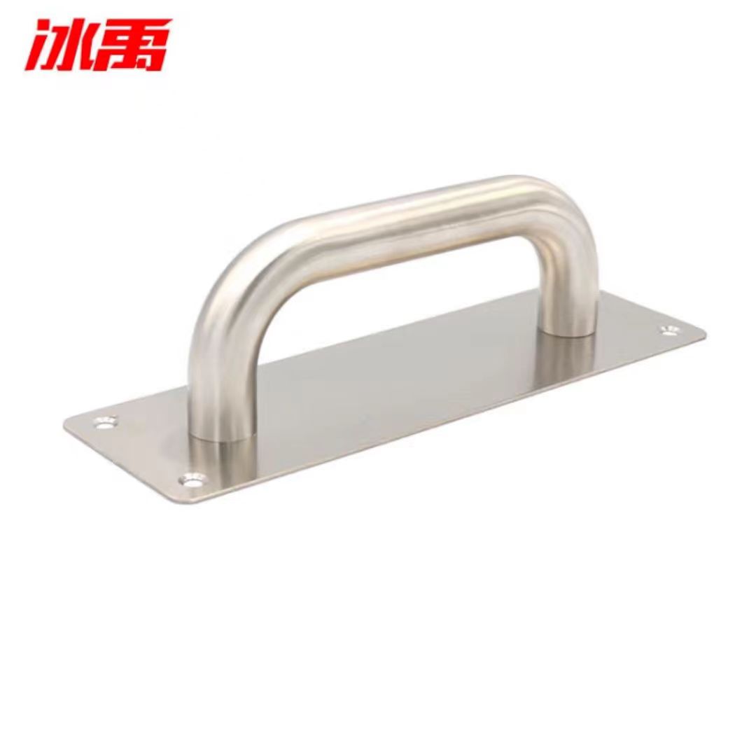 冰禹 加厚不锈钢消防门把手 明装推拉板拉手 65*200mm小方 配螺丝