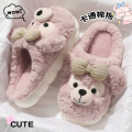 可爱雪莉玫棉拖鞋女款2025新款秋冬季保暖毛绒室内家居棉拖女冬天 粉色【可爱雪莉】 36-37适合35-36（内长230MM
