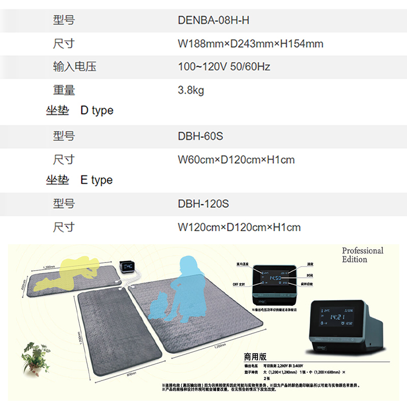 DENBA Charge电源线生物电场发生器设备附件
