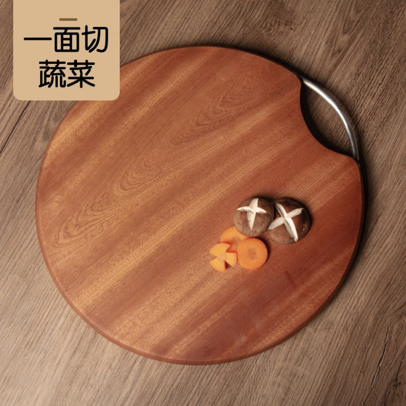 瓦图 圆形乌檀木菜板 36*3cm 个高清大图