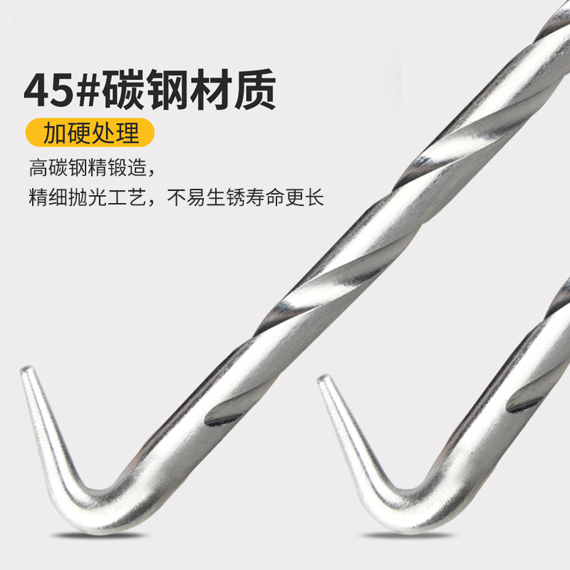 LBYZY BYZG38 扎钩手动捆扎紧固器 勾工扎丝钩不锈钢绑扎器 柄长210mm 5个装