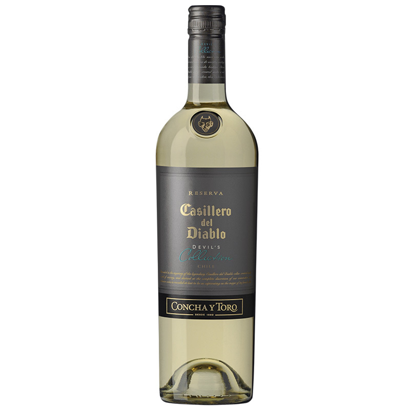 智利原瓶进口干白 Casillero del Diable 干露红魔鬼魔尊干白葡萄酒 750ml 单瓶