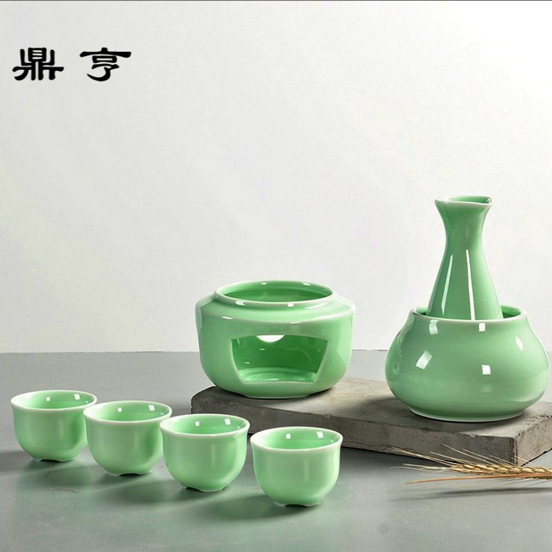 鼎亨温酒壶烫酒壶烫酒家用日式烫酒器陶瓷中式酒具套件加热白酒烈