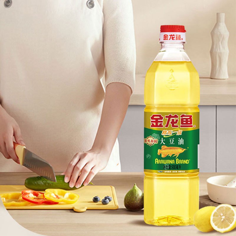 金龙鱼非转基因精炼一级大豆油900mL 小瓶装植物油食用油色拉油