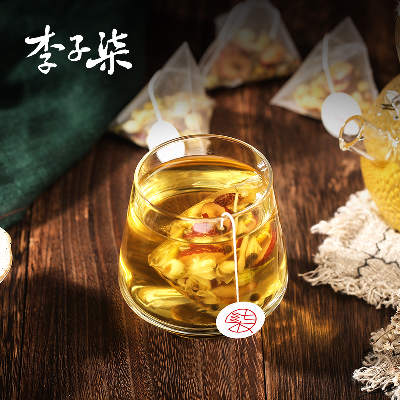 李子柒清养花草茶金银花茶决明子橘皮山楂甘草组合茶6g*10包