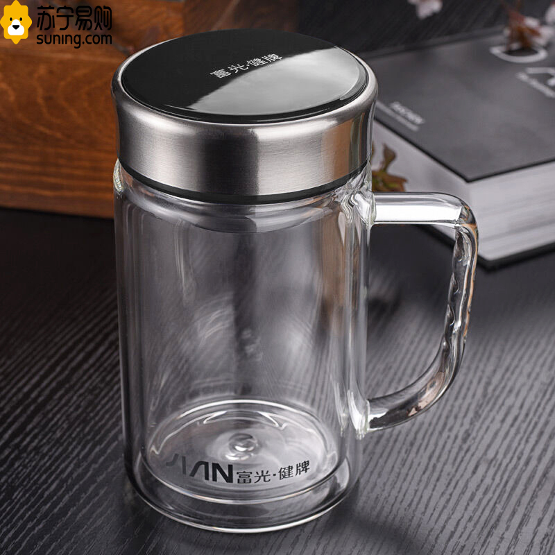 富光 双层玻璃杯 X1501-BSPT 透明色 20个起订