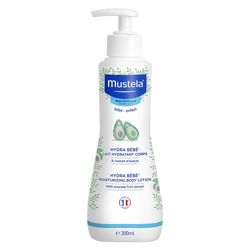 原装进口法国妙思乐mustela 保湿润肤乳婴幼儿滋养保湿乳300ml