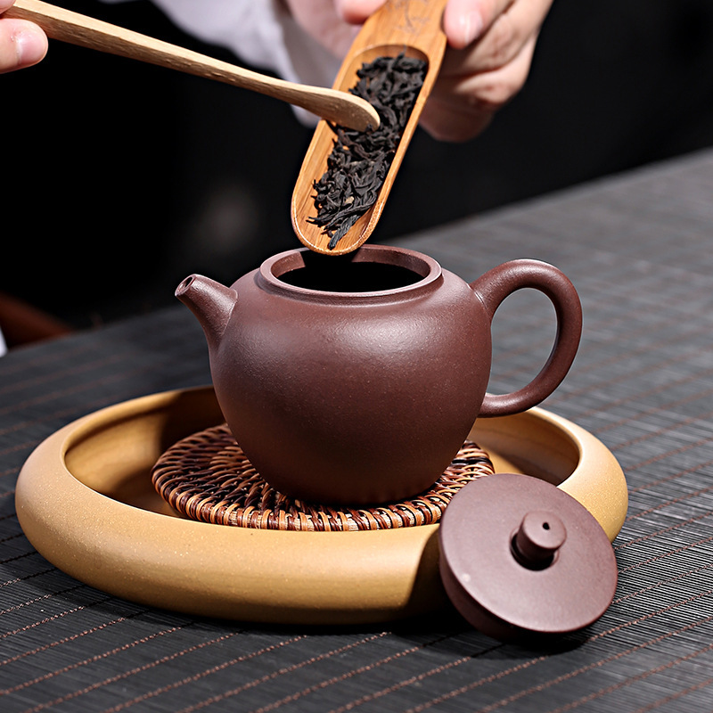 机车紫砂壶原矿紫泥纯全手工杨飞楠制巨轮珠茶具礼品定制