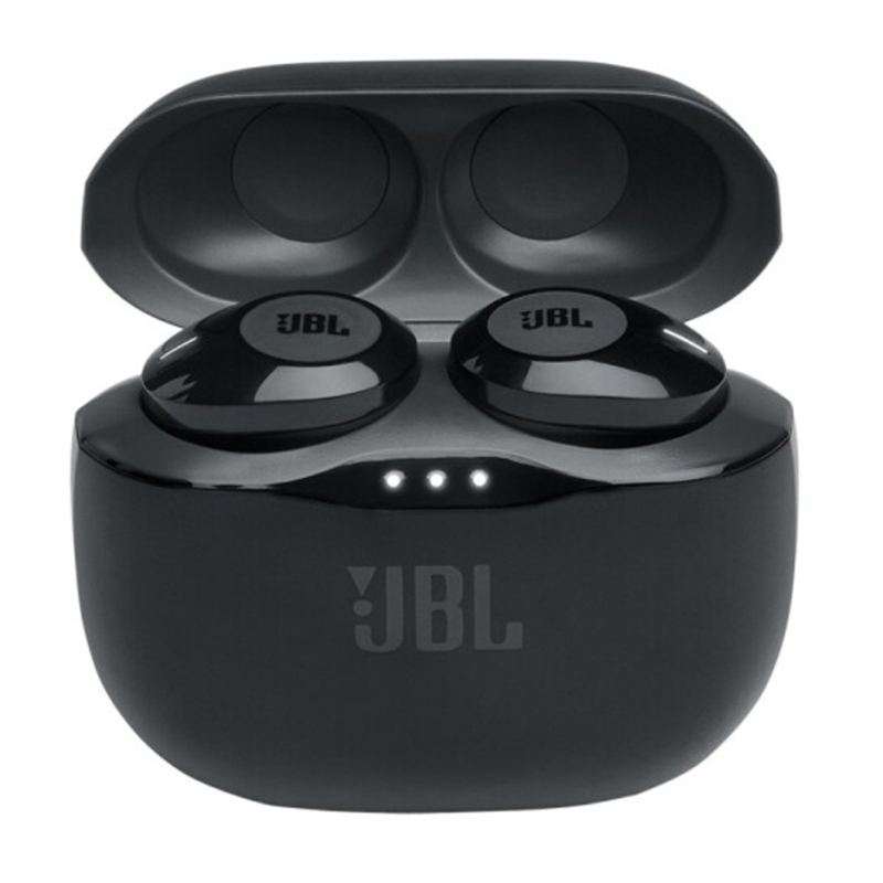 JBL T120TWS蓝牙耳机入耳式跑步运动吃鸡无线双耳通用型音乐耳塞 黑色