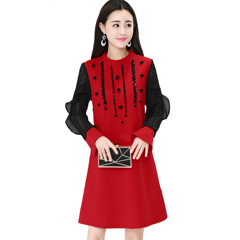 女装2018新款潮韩版欧货端庄大气欧美时尚回衣服品牌清仓连衣裙