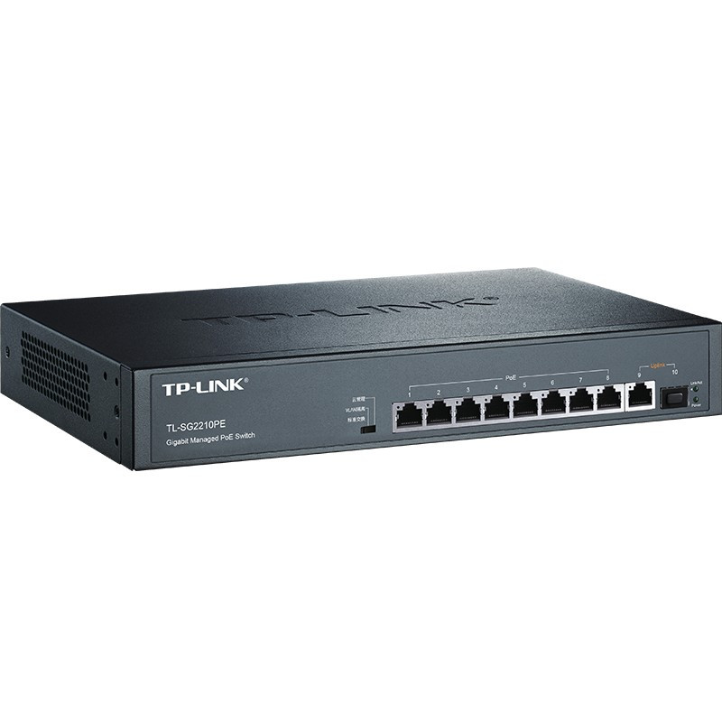 普联(TP-LINK)TL-SG2210PE 10口全千兆Web网管云管理PoE交换机(台)