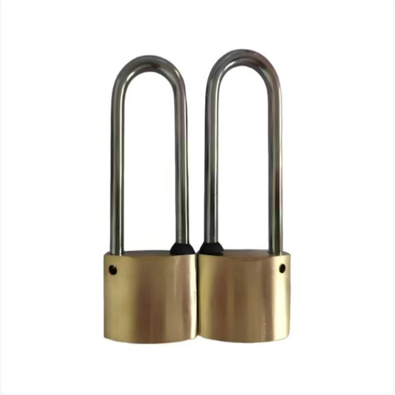 鼎鑫实业DX-35 60mm长梁防盗铜挂锁黄色1把