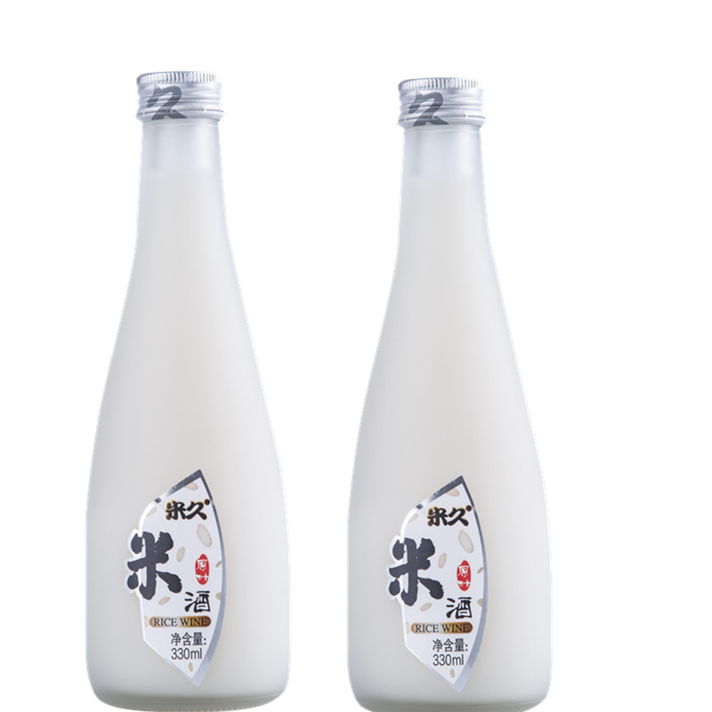 米久牌原汁米酒 甜酒 低度酒 微甜米酒 糯米酒 发酵糯米酒 男女士酒糊汤甜米酒原汁米酒330ml 1支装