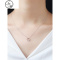 s925纯银几何方形项链女款韩版锁骨链简约气质学生个性小清新 JiMi