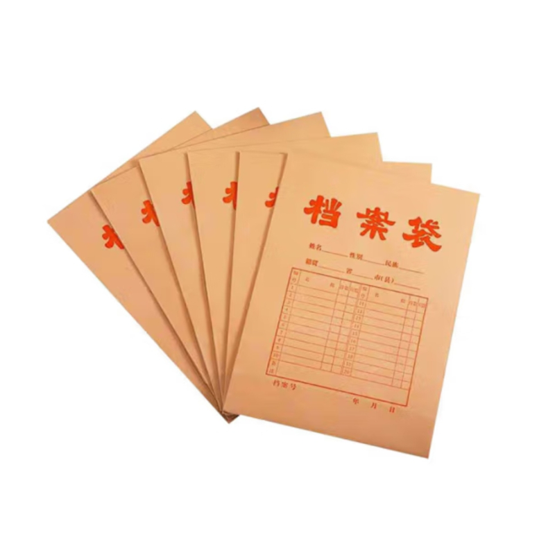 苏识 工厂仓库档案牛皮文件袋国产250克 底宽5cm 10个装 AF148 包高清大图