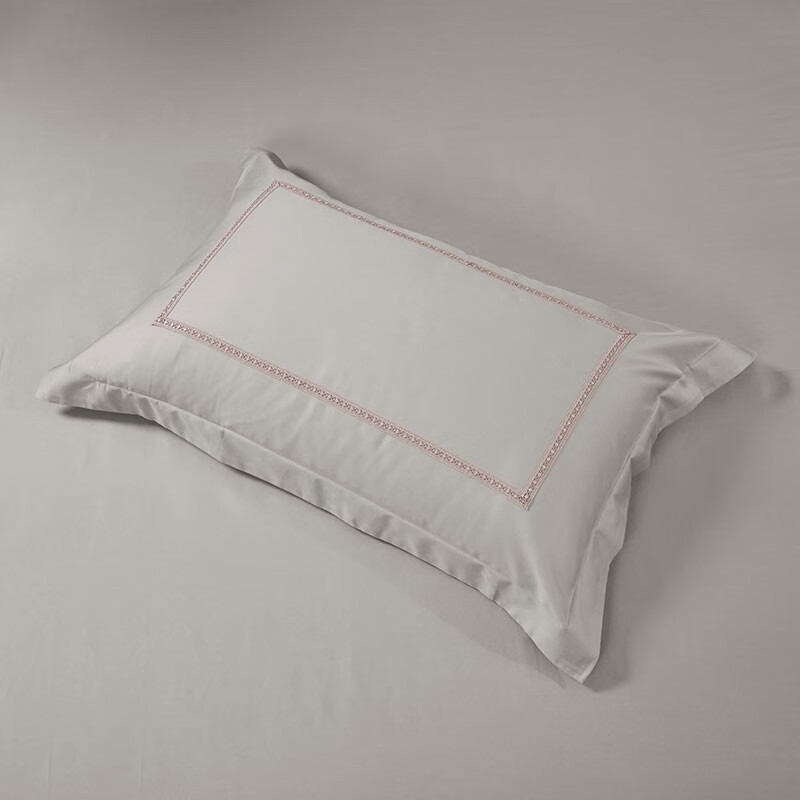 罗莱家纺四件套全棉长绒棉简约款恬淡之歌HB家用床上用品230*250cm高清大图