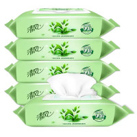 清风BWB80YU-4 杀菌保湿草本湿巾 4包/箱*1箱（单位：箱）