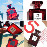 [送礼优选]香奈儿(CHANEL)N°5 L'EAU清新晨露淡香水 红色限定版 100ml PATY聚会 花果香调