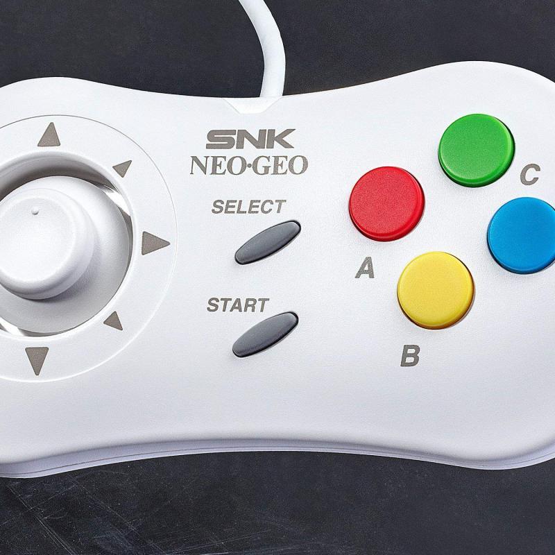 白色SNK type c 格斗手柄 NEOGEO mini pad 适配SNK NEOGEO游戏控制器