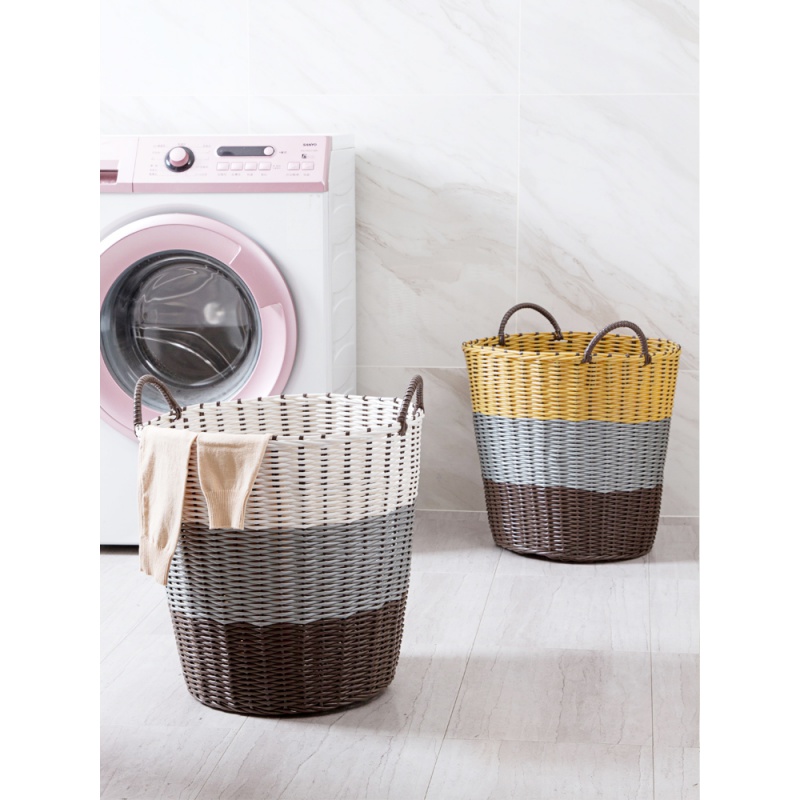 居家家编织脏衣篮子家用洗衣收纳筐洗衣桶放脏衣服的收纳桶脏衣篓_11高清大图