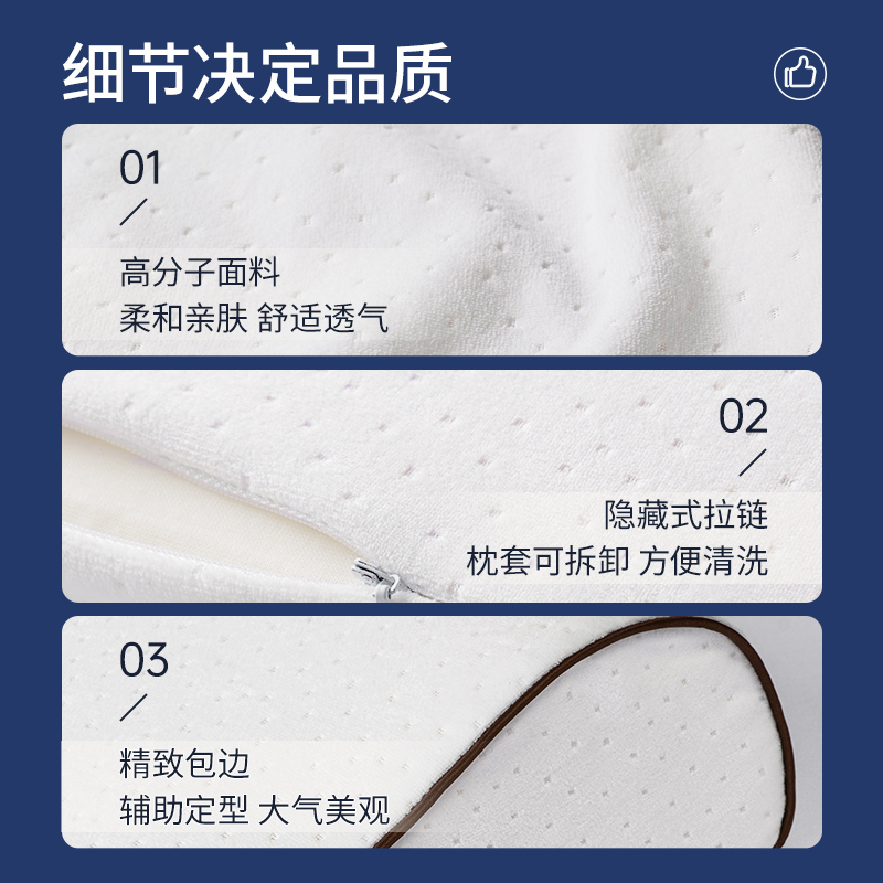 富林记忆棉枕头枕芯颈椎枕家用宿舍助睡眠护颈枕学生枕头男成人