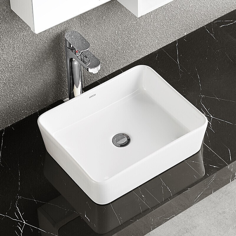 箭牌卫浴arrow方形洗脸盆台上盆洗脸盆艺术盆方形洗手池阳台卫生间