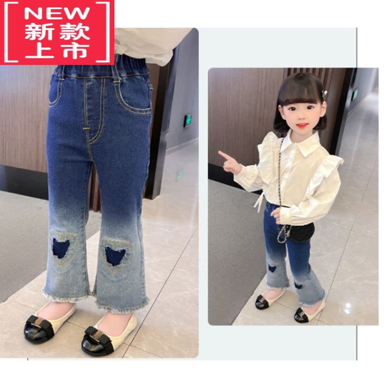 可莉允女童秋季针织衫2022新款儿童爱心毛衣小女孩洋气韩版外套开衫上衣图片