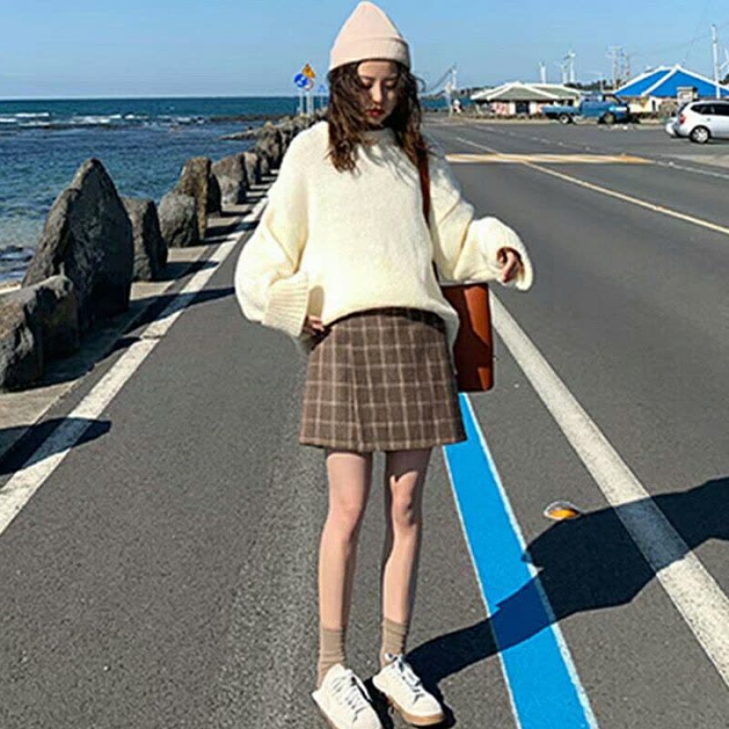 迪鲁奥(DILUAO)YXXM 孕妇装 孕妇短裙夏装2021春夏新款潮妈外穿半身裙托腹宽松a字半身裙百褶夏季孕妇裙 50图片