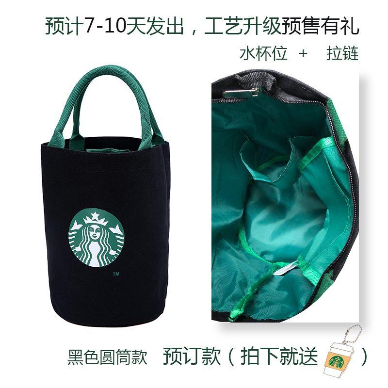 饭盒袋创意保温保温袋装书圆形手拎布包女帆布袋清新帆布简约手提
