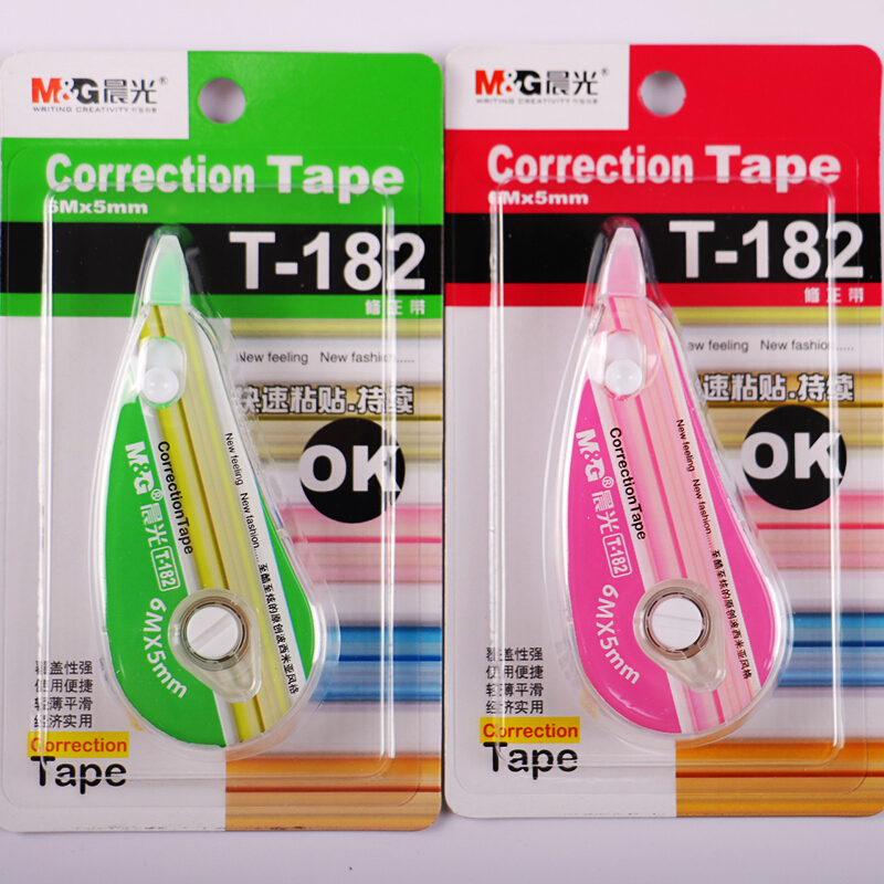 晨光(M&G)T-182 6米修正带 涂改带 修改带 12卡装