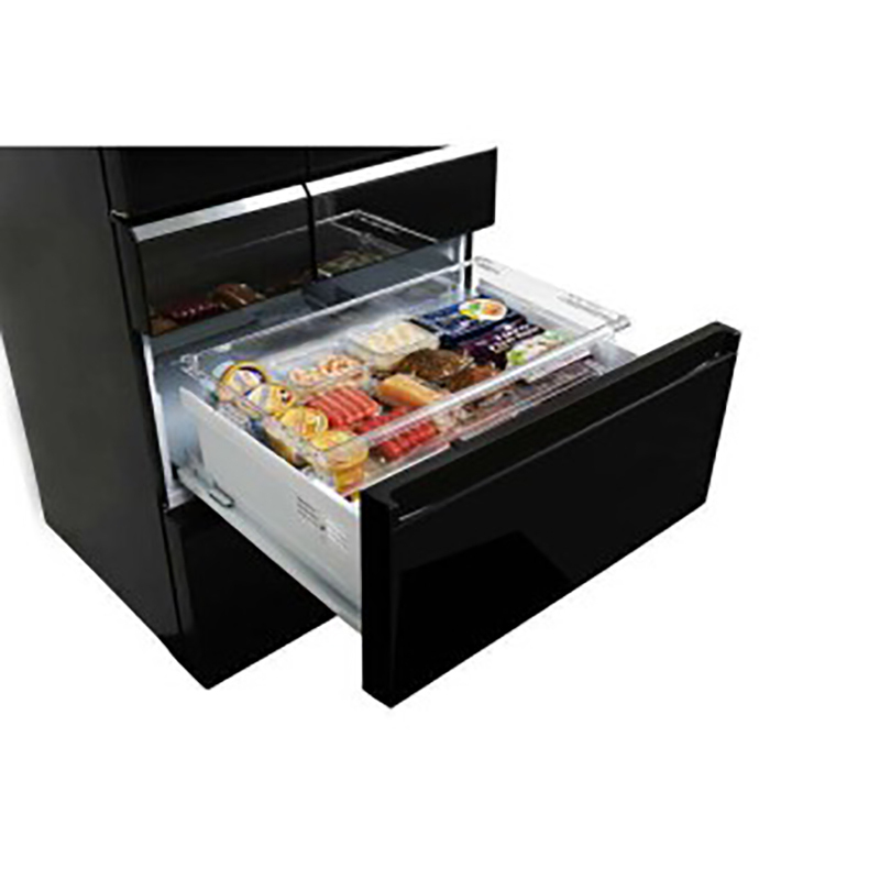 松下（Panasonic）NR-F610VX-X5 整机日本原装进口多门冰箱587L玛瑙黑风冷无霜镜面钢化玻璃面板