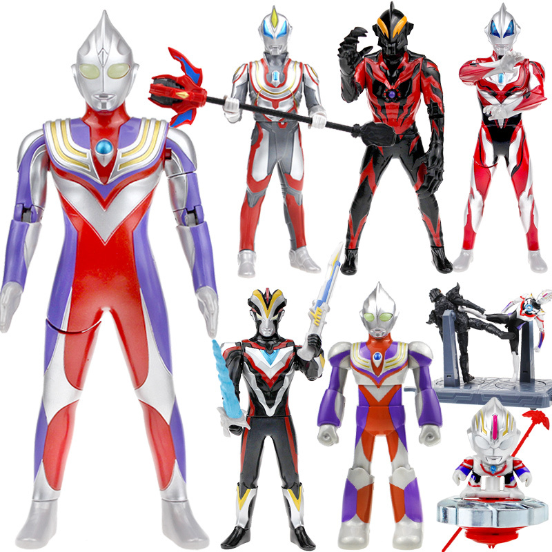 灵动创想奥特曼变形玩具超变捷德组合套装软胶人偶迪迦欧布奥特曼迪迦