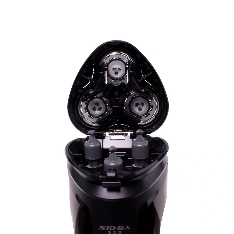 SID超人电动剃须刀RS322充电式刮胡子刀剔须刨须带鬓刀修剪器3D浮动三刀头刮胡刀送男士朋友胡须刀修毛器刮胡子刀刮毛刀
