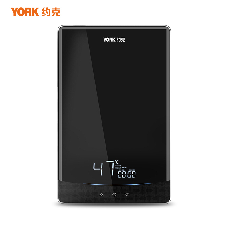 约克(YORK)即热式热水器YK-DJ7 家用快速热水器 镜面外观触控式免储水变频恒温大水量 7500W