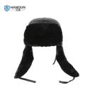 汉盾(HANDUN) HD-HT08 仿剪绒冬季防砸保暖防寒建筑施工雷锋帽安全帽 黑色