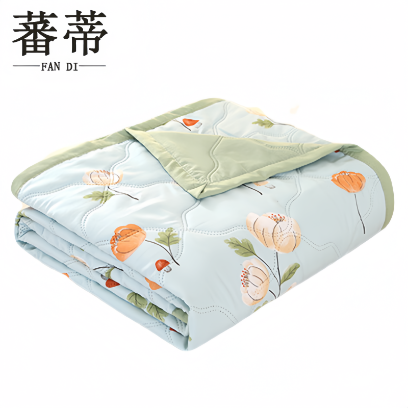 蕃蒂水洗棉夏被条高清大图