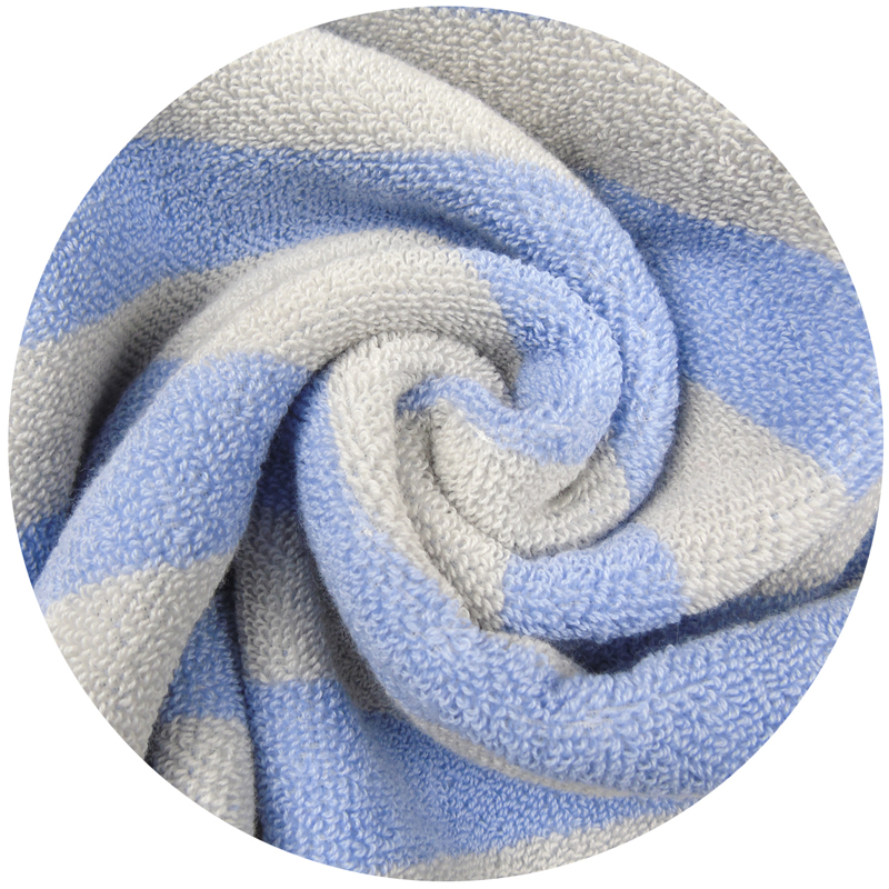 莺歌纯棉提花彩道毛巾(75*35)120g颜色随机/2条盒装高清大图