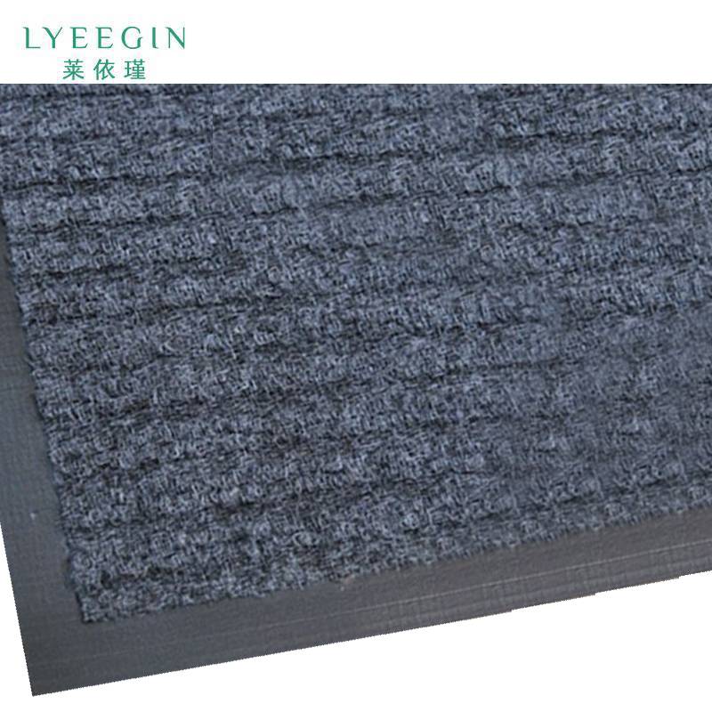 莱依瑾 LYEEGIN 地垫 双条纹四周封边 定制 平方米高清大图