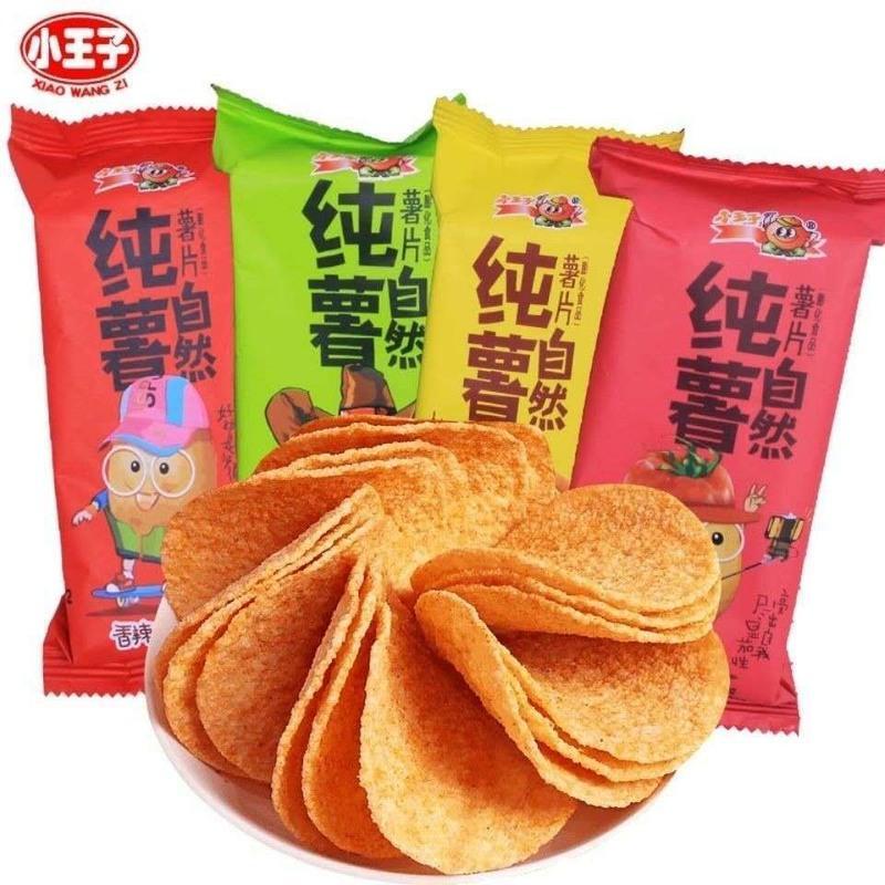小王子纯薯自然薯片薯条大礼包零食办公室休闲食品多种口味混拼 原味 6包试吃装