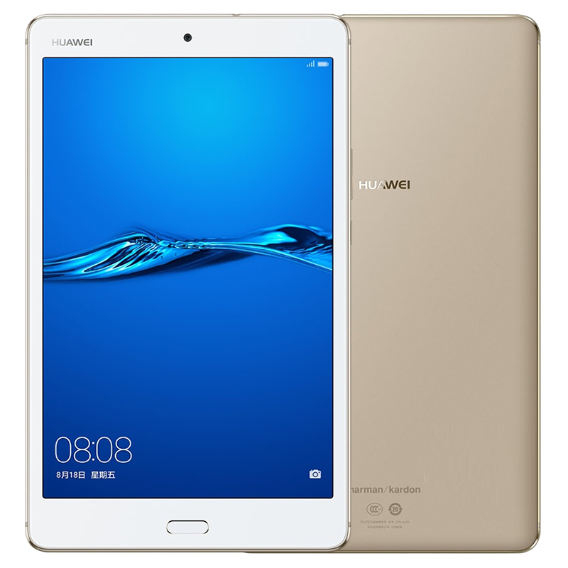 [二手9成新]华为平板M3青春版 4G通话版 流光金 4GB+64GB 8英寸屏 骁龙435学习娱乐备用平板电脑高清大图