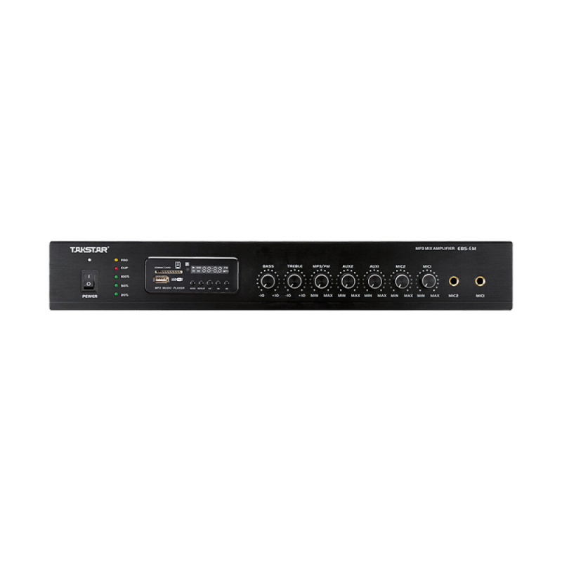 得胜(TAKSTAR)EBS-06M FM广播放大器 广播系统内置MP3解码播放器与FM收音机