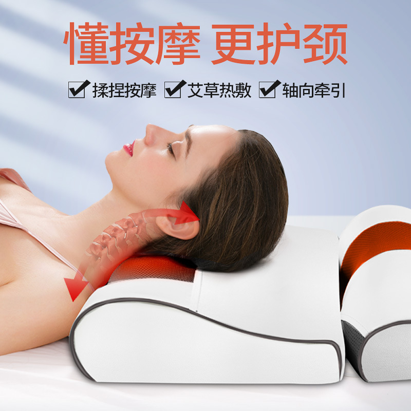 和正多功能颈椎按摩器颈部肩腰部背部电动全身家用肩颈按摩仪枕头神器