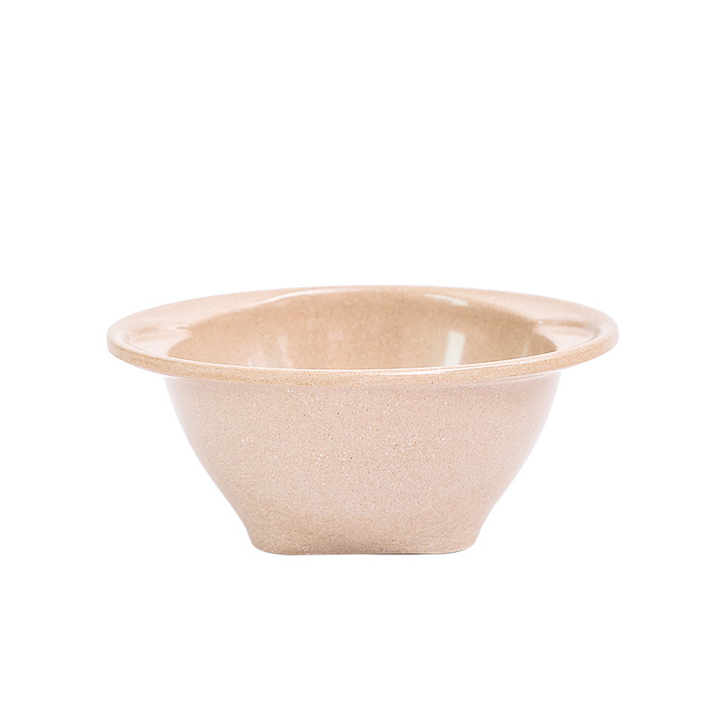 绿之态(OG+)稻壳餐具儿童吃饭防摔双把宝宝婴儿辅食碗