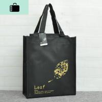 防水帆布男女中小学生补习袋补课包手提包A4资料文件袋手拎美术袋NEWLAKE_659 黑底树叶