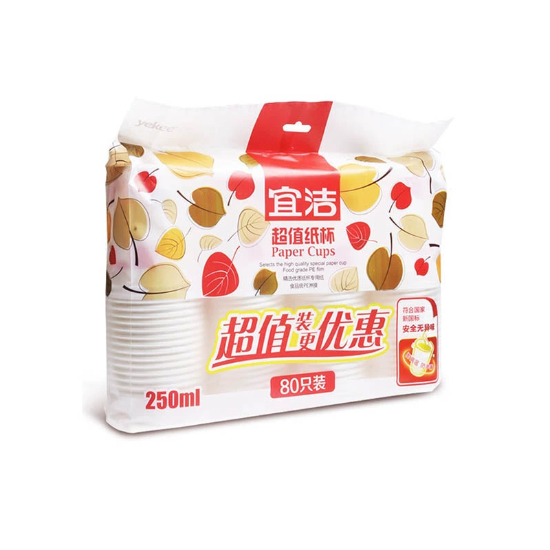 宜洁 一次性纸杯办公商务加厚型 80只/包