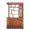 中式仿古榆木厅柜花屏风隔断玄关柜客厅实木双面储物鞋柜酒柜