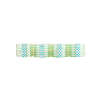 得力(deli)高透学生文具胶带/小胶带18mm*30y(27.4m/卷)8卷/筒办公用品30065