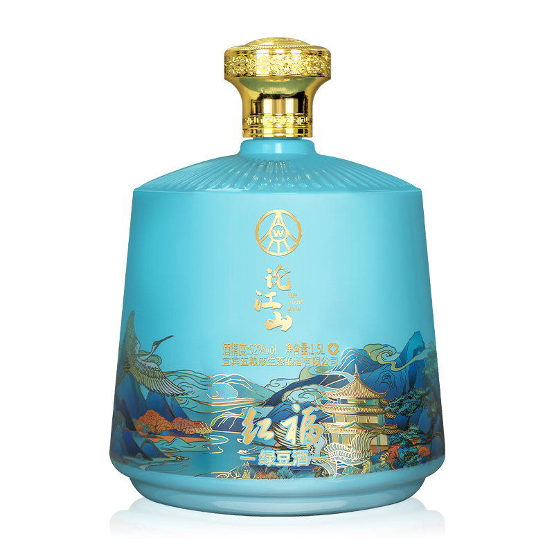 宜宾五粮液生态酿酒有限公司 红福论江山 52度高度白酒 1.5L*1瓶坛装