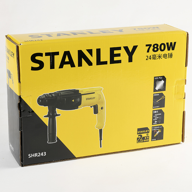 STANLEY/史丹利SHR243-A9多功能冲击钻780W电锤电镐混凝土电钻大功率电动工具